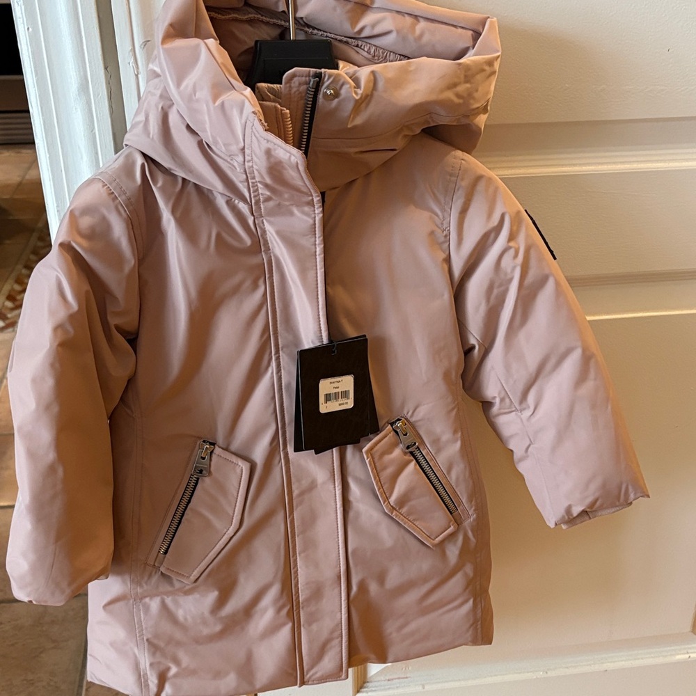 Mackage Pink Hooded Puffer Jacket